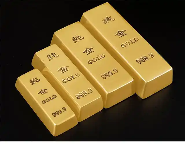 可狄(kedi) 仿真金条摆件黄铜金块大小号假金砖财神爷家居装饰工艺