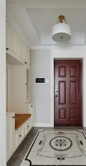 进门是玄关鞋柜设计效果图(进门玄关看到一地鞋)(11)