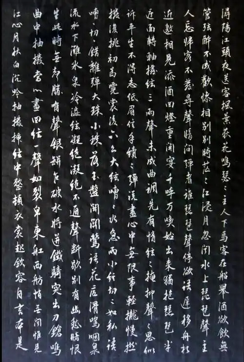 琵琶行书法作品欣赏 琵琶行书法作品欣赏楷书硬笔