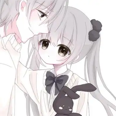 动漫情侣头像一左一右配对卡通cp情侣头像