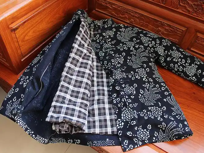 女士印花棉衣纯棉粗布棉袄手工棉花棉衣