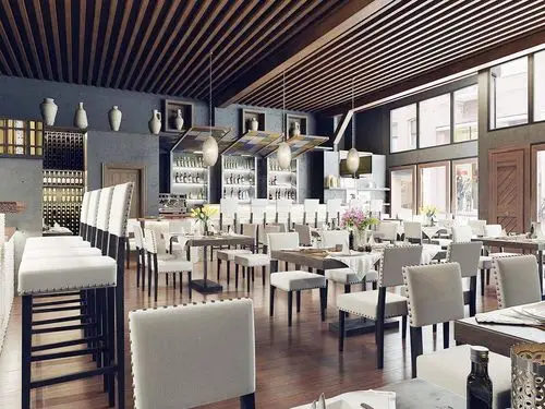 现代简约风格主题餐厅装修效果图