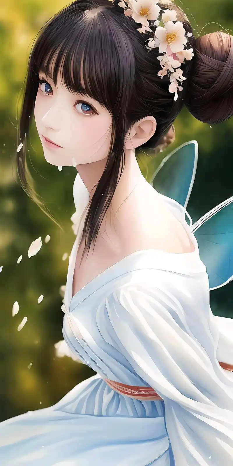 二次元 3d古风美女壁纸系列# - 抖音