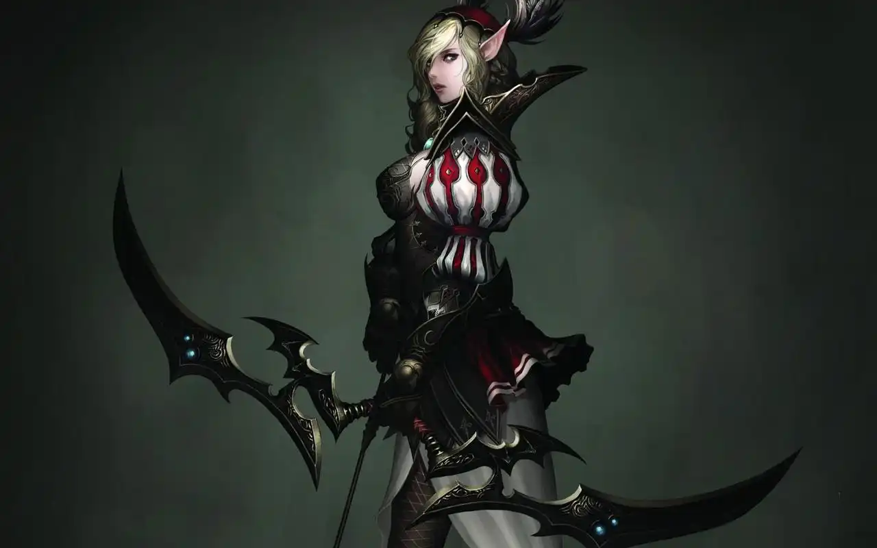 游戏美女女射手图片高清桌面壁纸