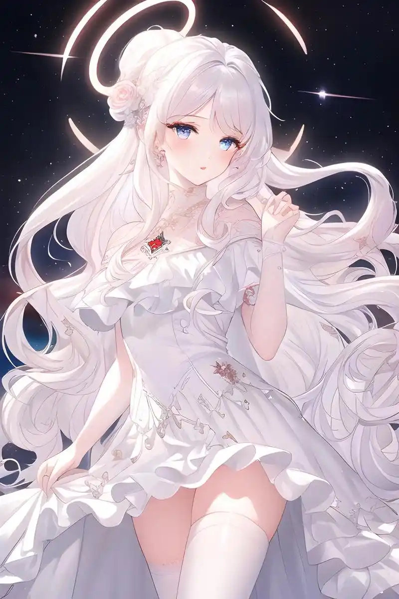 二次元壁纸,二次元仙女.#二次元少女 #手机壁纸 #ai绘画 - 抖音