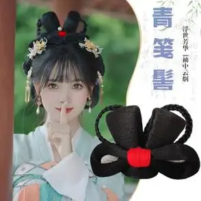 发髻盘发造型新年古装明制懒人发包日常垫发汉服假发包古风一体式