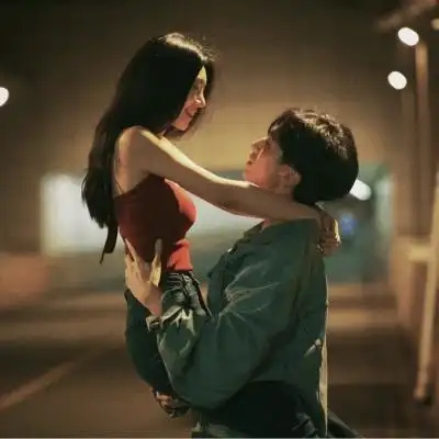 复古风情侣头像真人图片一对两张