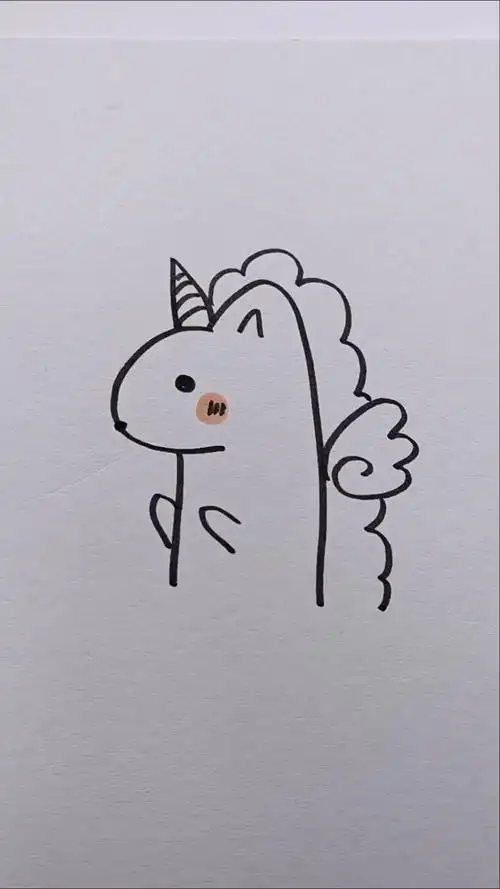 简笔画#小小独角兽