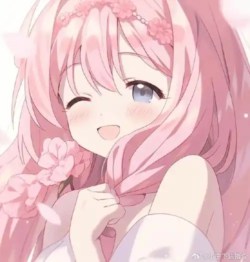 动漫可爱女生头像92"少女心如草木,向阳而生