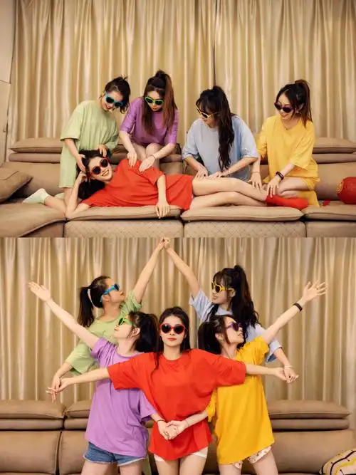 我的彩虹姐妹团解锁沙雕伴娘团拍照姿势