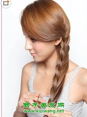 单侧麻花辫的编法图解教程(3)