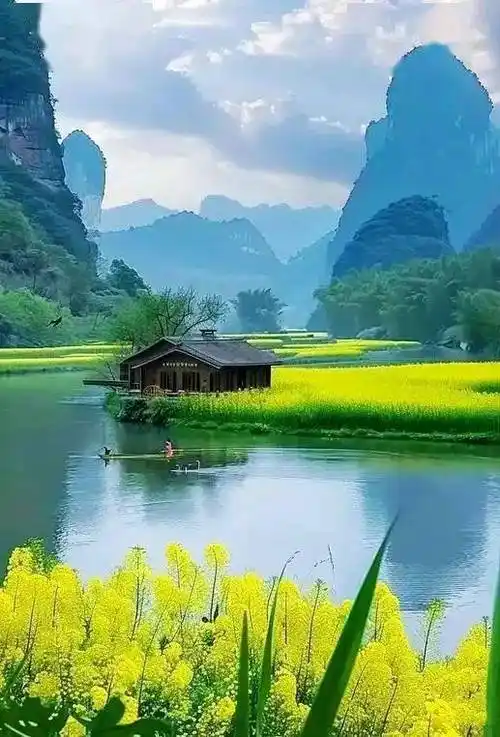 一组春天的美景