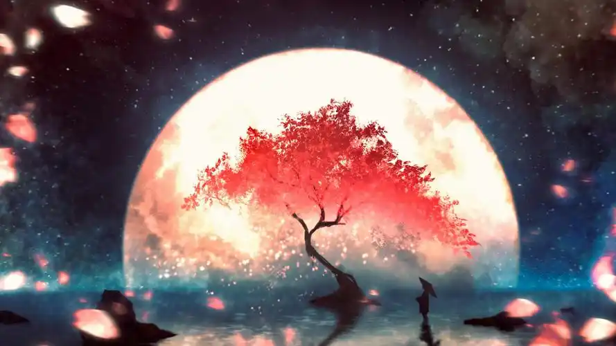 日本治愈系绝美梦幻手绘插画,艺术壁纸-回车桌面