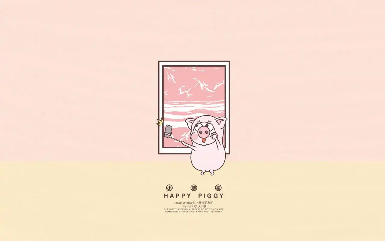 小恭猪桌面壁纸第一趴