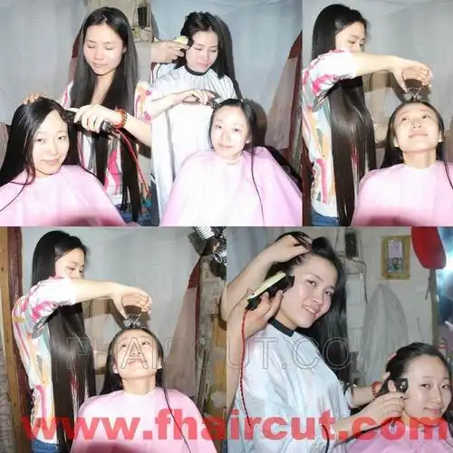 两长发美女着各式围布16