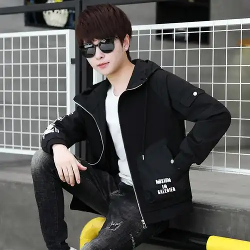 春秋季12大童14初中学生外套男孩子13-15岁青少年帅气夹克16男装