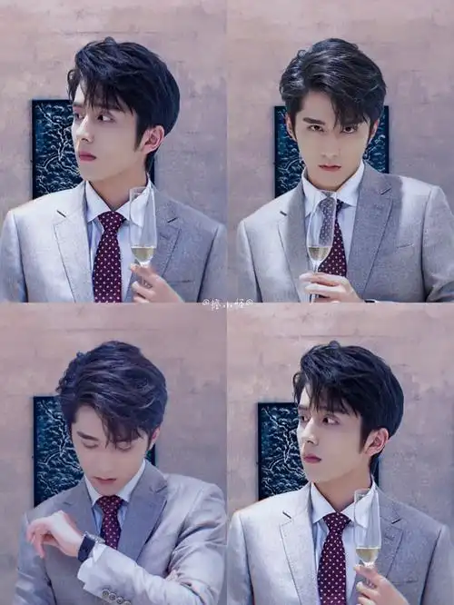 长发眼镜桃花眼很撩的张新成