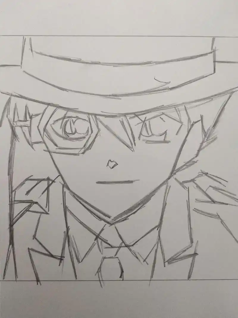 画一个基德 [赞同] #名侦探柯南