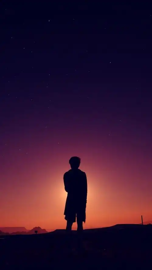 黑色安静手机壁纸 | 黑夜悲伤安静如猛兽