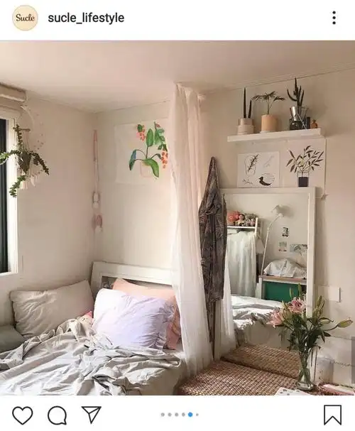 韩系 少女 简约 清新 ins风 卧室 房间 女生 图源instagram 礼貌拿图