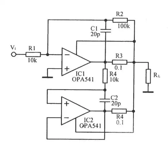 输出电流达10a的功率放大电路