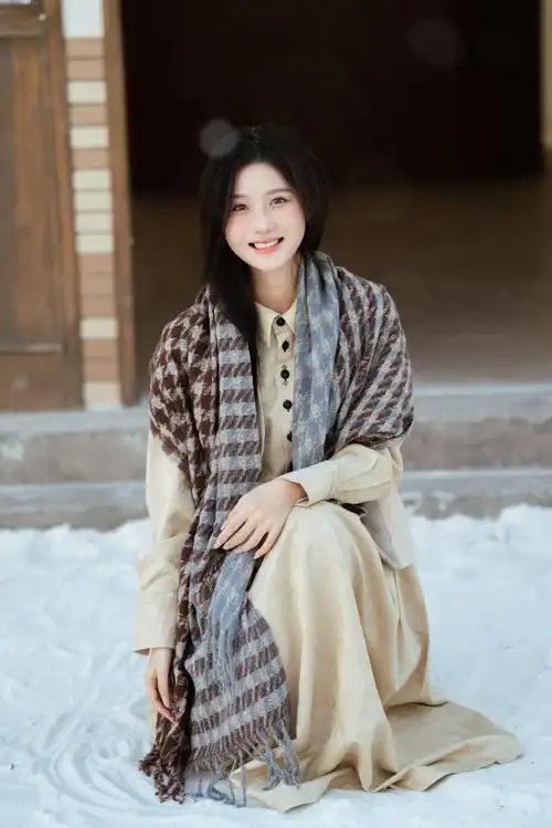 陈意涵冬日森系写真