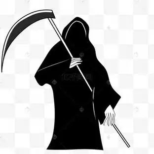 黑白色死神剪贴画