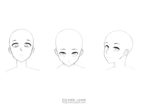 作业:动漫人物头部仰视,俯视的画法训练 - 小作 - 轻微课