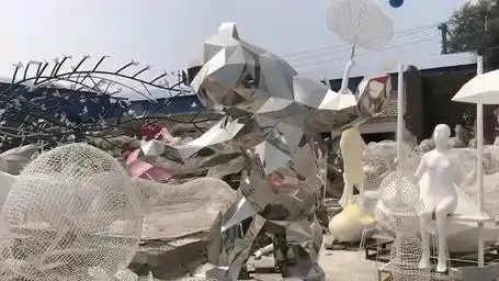 不锈钢雕塑 #雕塑厂家 #雕塑 #源头实力厂家 #园林景观雕塑 #钩厂