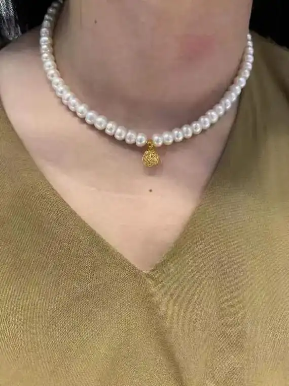 新款刚到店的淡水珍珠项链 秒杀 - 抖音