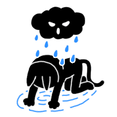 下雨乌云淋雨暴雨gif动图_动态图_表情包下载_soogif