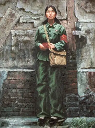 【转载】张大中油画作品欣赏---红卫兵篇
