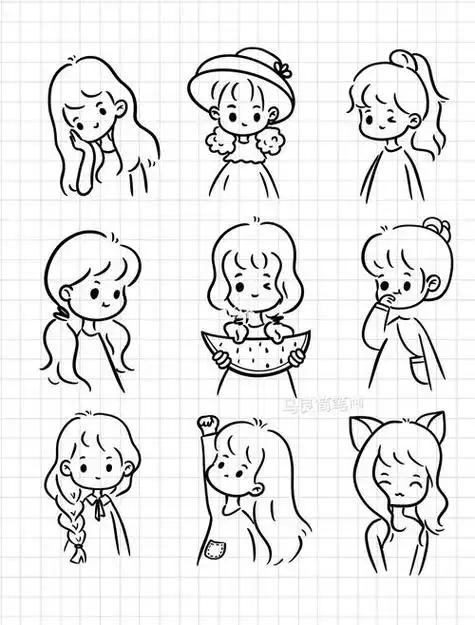 小女孩简笔画漂亮可爱小女孩简笔画漂亮可爱丸子头
