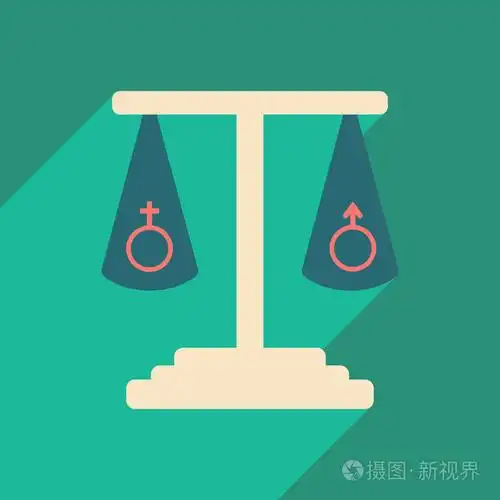 平与阴影图标和移动应用程序性平等