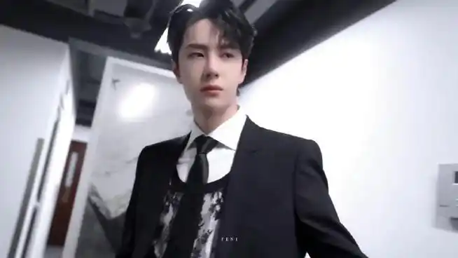 王一博#王一博西装的神@uniq-王一博