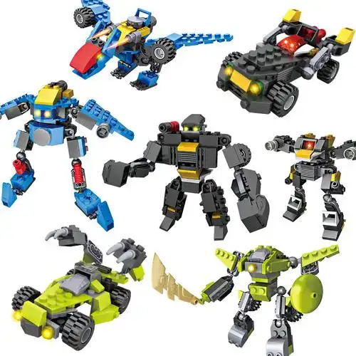 cogo积高拼插益智机甲积木机器人男孩拼装儿童玩具模型6-12岁礼物
