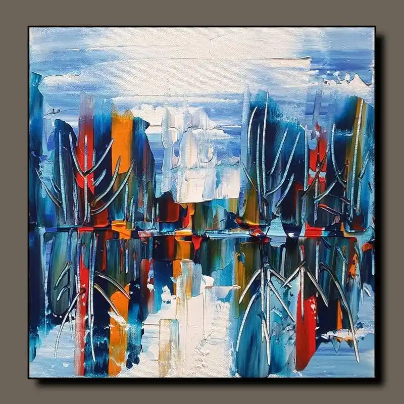 的技巧搭配艳丽明亮的色彩扑朔迷离的画面却也静谧祥和将内心的感受