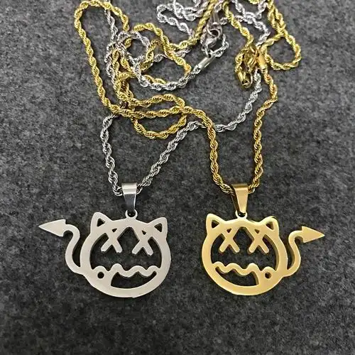 原创小鬼王琳凯同款小恶魔项链潮牌嘻哈情侣锁骨项坠