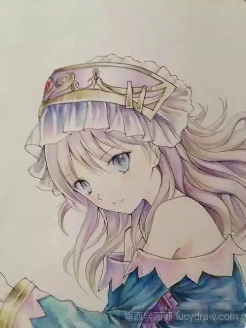 教你画动漫美少女-露西学画画