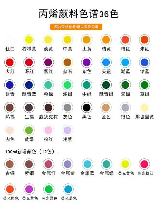 蒙玛特丙烯颜料24色套装初学者墙绘纺织t恤陶瓷鞋纺织颜料丙烯画diy