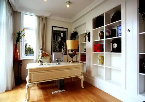 110平简欧装修书房参考图_齐家网装修效果图