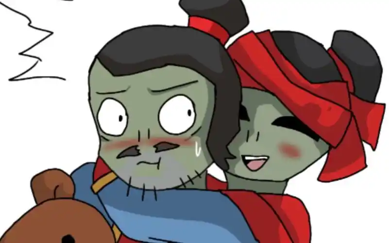 自爆僵尸和铜锣僵尸绘画(这对好香)