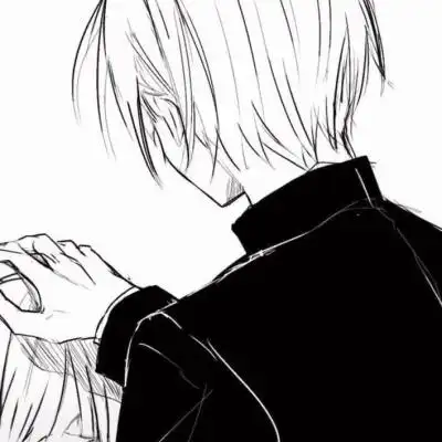 咫尺远近却无法靠近的那个人也等着和你相遇黑白动漫风情头来咯