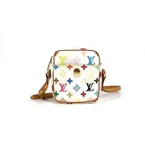 小竹子二手 lv/路易威登白三彩中古金豆斜挎包 d2101288  97新
