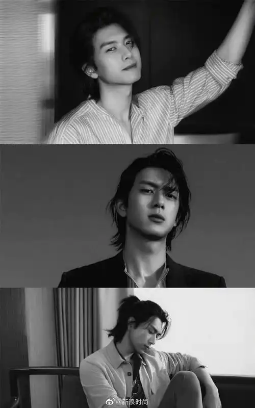 男明星长发造型