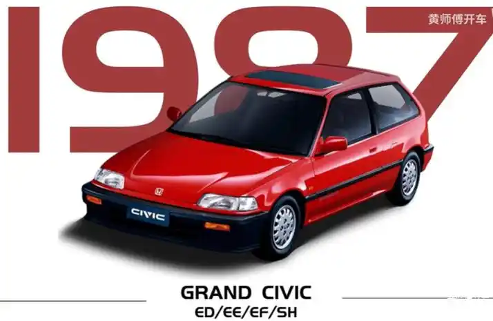 1987年,本田发布了第四代思域(参数|询价),官方也叫作grand civic,大