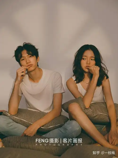 居家情侣照和你在一起就很甜北京写真