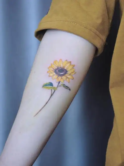 向日葵97_纹身图案手稿图片_aen的纹身作品集