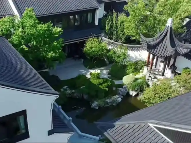 江南苏州古典园林56席合院别墅