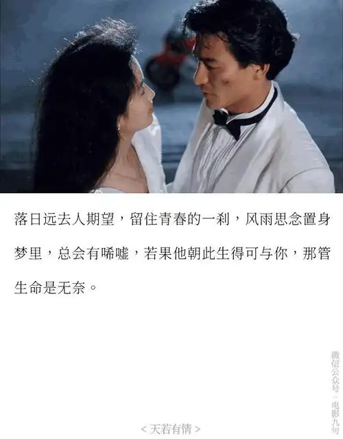 刘德华吴倩莲主演电影天若有情经典台词截图公众号电影台词精选